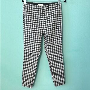 H&M Black and White Houndstooth Trousers